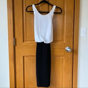 L’agence Black/White Halter Dress sz.2